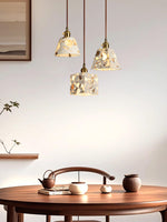 Load image into Gallery viewer, Wabi-sabi Style Water-polished Translucent Stone Retro Pendant Lamp