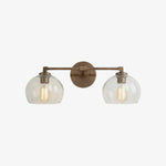 Charger l'image dans la visionneuse de galerie, Auruca Globe Wall Light Bellflower Inspired Shape - Minimalist Metal Glass Sconce for Living Room