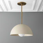 Load image into Gallery viewer, Metio Dome Pendant Light – Modern Brass Pendant for Kitchen & Dining