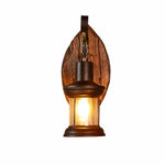 Charger l'image dans la visionneuse de galerie, Leaf Backplate Lantern Sconce