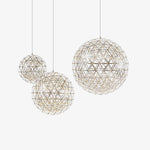 Load image into Gallery viewer, Silver Spark Ball Pendant Light