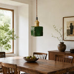 Cargar imagen en el visor de la Galería, Green pendant in dining room scene