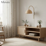 Load image into Gallery viewer, Olvara Rattan Bubble Sconce – Natural Woven Wall Lamp for Bedrooms