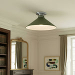 Cargar imagen en el visor de la Galería, Aurenza Modern Industrial Flush Mount: Elegante lámpara de techo para interiores residenciales