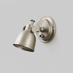 Load image into Gallery viewer, Brushed Nickel Adjustable Reading Wall Light
