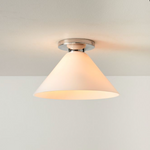 Load image into Gallery viewer, Conica Geometric Cone Glass Flush Mount – Minimalist Home Lighting