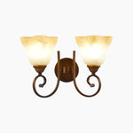 Charger l'image dans la visionneuse de galerie, 2-Light frosted glass wall sconce