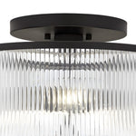 Load image into Gallery viewer, Striped Glass Drum Ceiling Light - Farmhouse Style Fixture