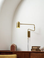 Load image into Gallery viewer, Adjustable Arm Plug In Wall Lamp