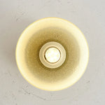 Bild in Gallery-Viewer laden, Warm glow detail inside the yellow glass shade