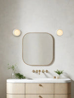 Load image into Gallery viewer, Cerova Porcelain Wall Sconce - Minimal Round Flush Mount Ceramic Light