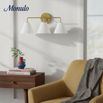 Load image into Gallery viewer, Conica Sculptural Cone Glass Wall Sconce – Modern Minimalist Lighting for Bathroom or Hallway