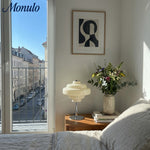 Cargar imagen en el visor de la Galería, Lámpara de mesa de cristal Koloro: moderna lámpara de niveles para espacios de estar o de trabajo