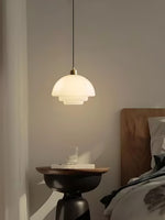 Load image into Gallery viewer, Modern Milk Glass Pendant Light