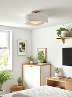 Load image into Gallery viewer, Cerova Porcelain Flush Mount Ceiling Light – Modern Low-Profile Fixture