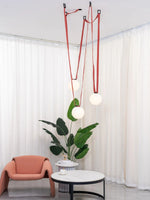 Load image into Gallery viewer, Modular Pendant Light with Sculptural Belt-Style Design