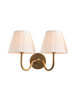 Load image into Gallery viewer, Luvora Fabric Shade Wall Sconce with Drum Shade - Classic Pleated Sconce Light