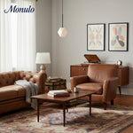 Cargar imagen en el visor de la Galería, Lámpara de techo escultórica de cristal facetado Talvior – Colgante minimalista ajustable para interiores del hogar