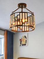 Load image into Gallery viewer, American Retro Industrial Style Iron Birdcage Pendant Lamp