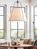 Load image into Gallery viewer, Modern Minimalist Fabric Tapered Pendant Lamp