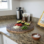 Load image into Gallery viewer, Leopard Solid Sapele Wood Board - Functional Dining Accessory for Kitchen