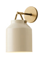 Load image into Gallery viewer, Hanton Minimal Cylinder Henry Wall Sconce - Morandi Glass and Metal Accent