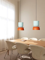 Cargar imagen en el visor de la Galería, Lámpara colgante con pantalla de cuenco de acrílico colorido Macaron