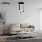 Cargar imagen en el visor de la Galería, Lámpara de araña Talvior Multi-Finish Facetada de 3 luces: ideal para salas de estar o espacios comerciales tipo boutique.