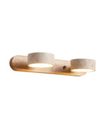 Load image into Gallery viewer, Travira Travertine Duo Sconce – Adjustable Natural Stone Wall Light for Bedroom Hallaway
