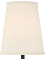 Charger l'image dans la visionneuse de galerie, Applique murale nordique en tissu et laiton rustique