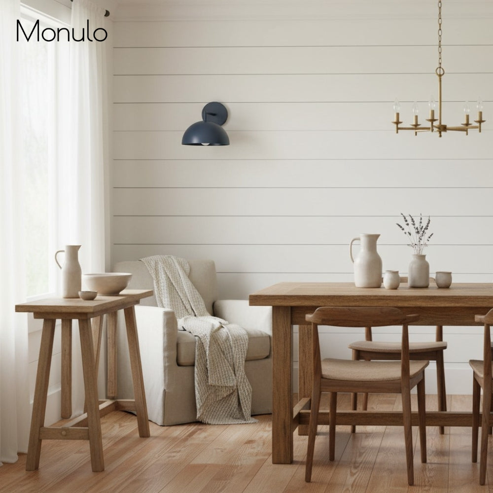 Metio Dome Wall Sconce – Mid-Century Dome Shade for Living Room