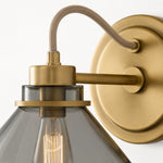 Bild in Gallery-Viewer laden, Aurenza Gebogene Arm Globe Wandlampe – Moderne Industrielle Wandleuchte für Badezimmer, Schlafzimmer und Flur