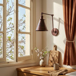 Cargar imagen en el visor de la Galería, Apliques de pared para dormitorio con brazo oscilante de metal Conique - Lámpara industrial con brazo oscilante, aplique de pared ajustable