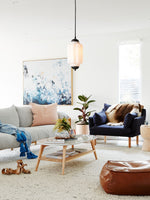 Bild in Gallery-Viewer laden, Vintage Glas Eloise Pendelleuchte