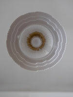 Load image into Gallery viewer, Opalume Glass Pendant Light – Vintage Milk Glass Pendant Light with Art Deco Style