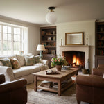 Load image into Gallery viewer, Glorica Opal Glass Semi-Flush Ceiling Light – Mid-Century Modern Fixture for Living Room