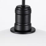 Cargar imagen en el visor de la Galería, Matte Black Wide Dome Pendant Light