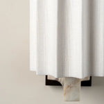 Load image into Gallery viewer, Cavilon Sculpted Marble Wall Light with Elegant Linen Shade for Living Rooms and Hallways