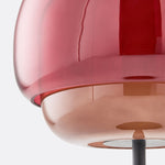 Charger l'image dans la visionneuse de galerie, Lampe de table Clinco en verre teinté, silhouette de champignon – Luminaire design polyvalent pour buffet ou table de chevet