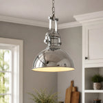 Cargar imagen en el visor de la Galería, Bauhaus chrome dome pendant light