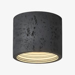 Cargar imagen en el visor de la Galería, Lámpara de Techo Cilíndrica Sabiara Wabi-Sabi - Luminaria de Techo con Luz Suave y Difusa para Dormitorios y Salas de Estar