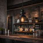 Load image into Gallery viewer, Ivoran Industrial Metal Smoky Glass Pendant Lamp — Suitable for Kitchen Island