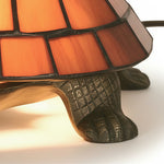 Load image into Gallery viewer, TiffStar Tortoise Art Glass Accent Lamp – Retro Style Decorative Bedside Lamp for Cozy Reading