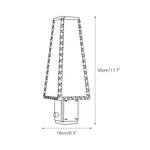 Charger l'image dans la visionneuse de galerie, Lampe de table géométrique moderne en métal – Abat-jour en parchemin pour éclairage de table de nuit