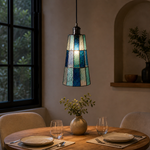 Bild in Gallery-Viewer laden, Artisan Stained Glass Tapered Pendant Light