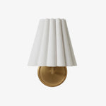 Load image into Gallery viewer, Ruffmeto Textured Pleated Fabric Modern Wall Light for Living Rooms