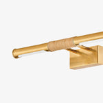 Bild in Gallery-Viewer laden, Aurix Bilderleuchte – Schlankes, mittig umwickeltes Stabdesign Metalloberfläche Wandleuchte für Galerie & Flur