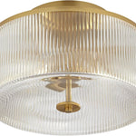 Load image into Gallery viewer, Striped Glass Drum Ceiling Light - Farmhouse Style Fixture