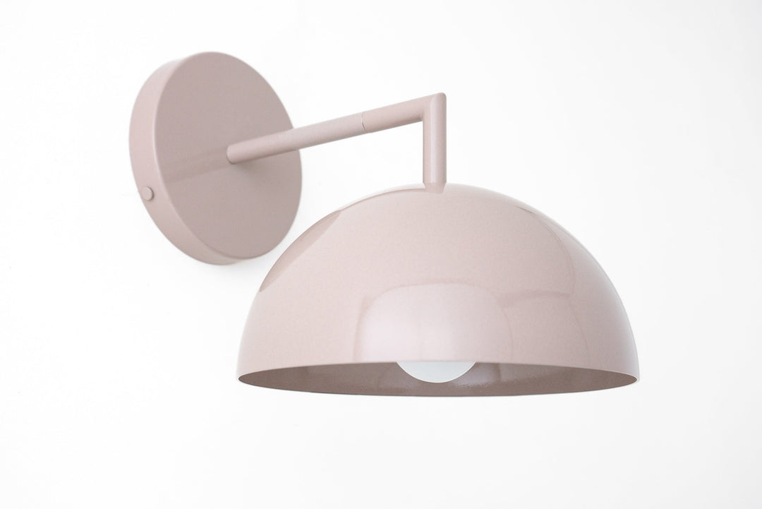 Metio Dome Wall Sconce – Mid-Century Dome Shade for Living Room