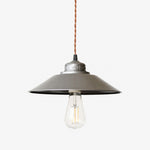 Bild in Gallery-Viewer laden, Ribbed Saucer Shade silver pendant light